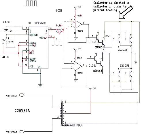 12v逆變器電路圖