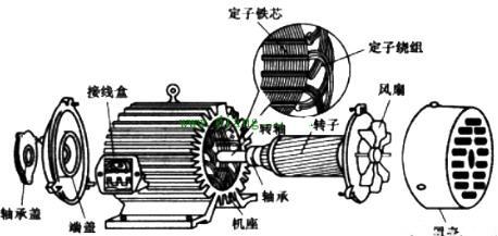 電動(dòng)機(jī)原理與結(jié)構(gòu)圖,三相異步電動(dòng)機(jī)