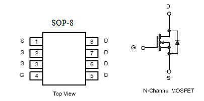 剃毛器專用MOS管,KIA4603A，7A/30V