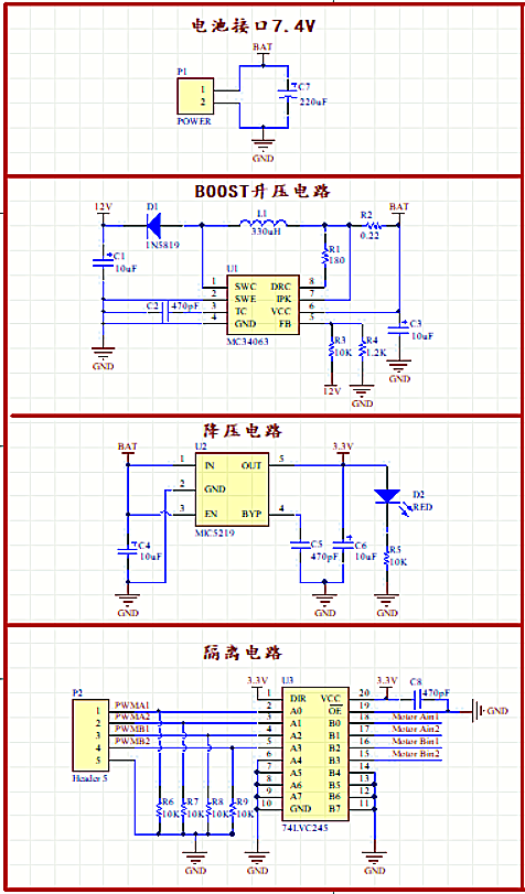 驅(qū)動芯片和MOS管搭建大電流H橋電機驅(qū)動電路-KIA MOS管