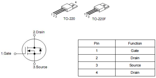 8n60場效應管參數(shù)代換,KIA8N60H參數(shù)引腳圖,中文資料-KIA MOS管