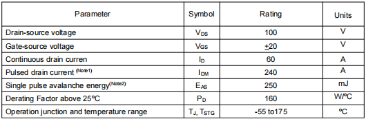 ups電源,3610場效應(yīng)管參數(shù)